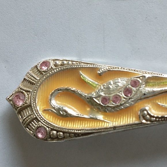 Vintage Art Deco  Egret Pin - Picture 2 of 5